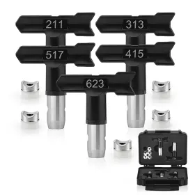 Bn001 Airless Sjg 5 Pcs Spray Nozzle Tip Reversible Tips Paint Sprayer Nozz