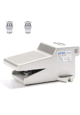 Airvexalon 3f210-08 Foot Pedal Valve 3/2 Way Airtac 1/4 Pt Pneumatic Air Acting Type Con