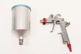 W-400 Anest Iwata Centerpost Gravity Feed Air Powered Paint Spray Gun