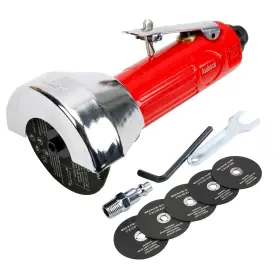 Kgty-126nq Asabocai 3inch Air Cut Off Tool Angle Grinder Pneumatic Cutting Machine With 6-pieces