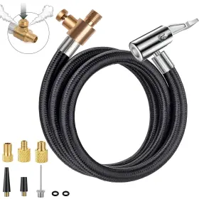 Tih01 Aulkziov 20 Inch Tire Inflator Hose Adapter Car Air Self-locking Chuck With Tir
