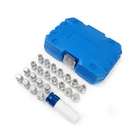 Xlb-1116-bl-bhb Bhb 23set Anti-theft Wheel Lock Nut Removal Tool Compatible With Vw... Fast Ship