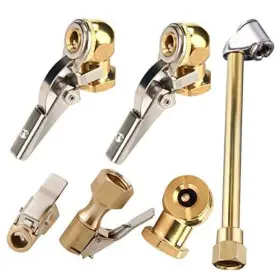 Debatch3-4991 Cooyeah 6pcs 1/4 Inch Air Chuck Set Fnpt Dual Head Open Flow Closed