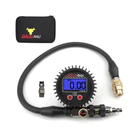 Danboniu Gauger-3 Digital Tire Inflator Gauge 0-250 Psi Heavy Duty Air Chuck With Quick Conne