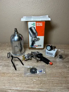 Flg-635-316 Devilbiss Vtg Finishline Gravity Hvlp Finish Spray Gun Nos Free Sh