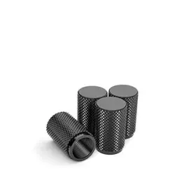 Sh7854bl Divoti Inc. Tire Air Valve Caps Precision Cnc Machined Stainless Steel Extended Black