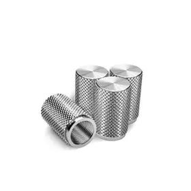 Sh7854ss Divoti Inc. Tire Air Valve Caps Precision Cnc Machined Steel Extended Knurled Stainless