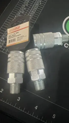 430120 Dynaflo 1/4 Inch X Npt Male Steel Industrial Coupler P/n - Lot Of 3