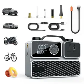 St178b Fbk Tire Inflator Portable Air Compressor Pump For Car Tires 150psi Cordless