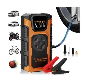Featou 762849133034 Tire Inflator Portable Air Compressor 150 Psi Cordless Mini Pump For Car