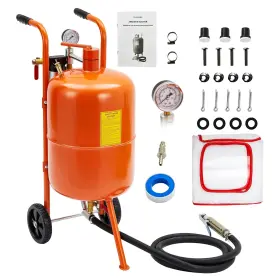 Catwycwcifkdnufrdokvjwy5c233l Garveetech 20 Gallon Sand Blasting Machine 60-110 Psi Pressure Air Kit With