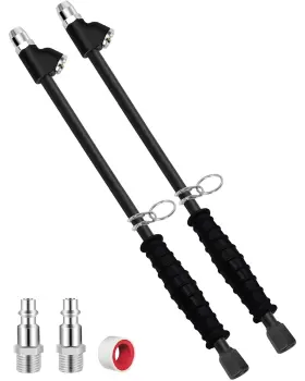 A12lr-2 Godeson 15 Inch Extended Reach Dual Head Air Chuck 1/4 Npt Tire 15-inch Black