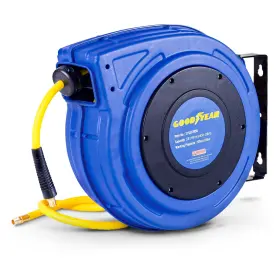 43398-79587 Goodyear Air Hose Reel Retractable 3/8 Inch X 65ft Feet Premium Commercial Fl