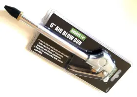10581 Grip Tools 6 Inch Air Blow Gun Rubber Tip 1/4 Npt Inlet Blowgun Tool