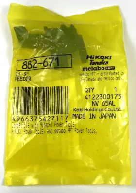 882-671 Hitachi Oem Hitachi/ Hikoki - Feeder For Pneumatic Coil Nailer Model Nv65ah