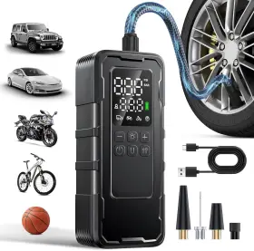 Huanter 732013225971 Tire Inflator Portable Air Compressor 150 Psi Cordless Pump For Car Tire