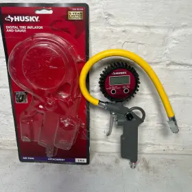 5-180 Husky 028893983750 Digital Inflator Gauge W Trigger Psi Used Missing Piece