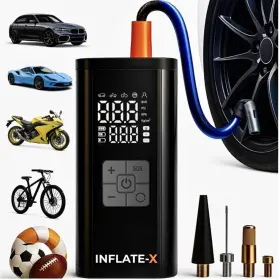 Inflx1 Inflate-x Tire Inflator Portable Air Compressor 4x Faster 150 Psi And 20000 ... Fas