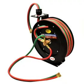 Hwr-1450j Interstate Pneumatics 1/4 Inch X 50ft Steel Retractable Twin Hose Reel