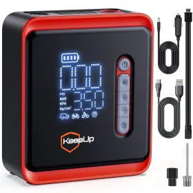 Keepup 614141789979 Tire Inflator Portable Air Compressor - 150 Psi Cordless Pump With
