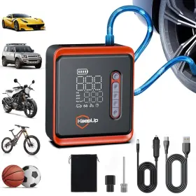 Keepup Nw05-001 Tire Inflator Portable Air Compressor - 150psi Fast Inflation Cordless Pu