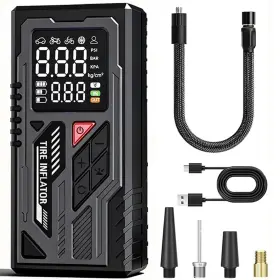 Kjmyyzi Yzcqb111 Tire Inflator Portable Air Compressor Smart Fast Inflation Cordless Pump