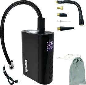Kmok Q001 Cordless Tire Inflator 150psi Portable Air Compressor With Digital Pressure