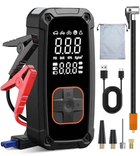 C845 Lamfurart Tire Inflator Portable Air Compressor - 150psi Electric Pump For Car