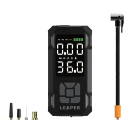 Leaper Ac150-pump Portable Air Compressor Black 7500mah Capacity. 150psi Rating And 3