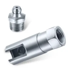 Chiozyz2401si-1pc Leechio 1 Pc Automotive 90 Degree Grease Nozzle Fitting Push In Open Right Angle Fil