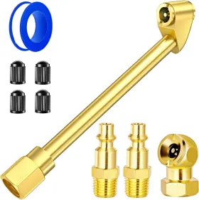 Ltac106b Lumiteco 313049150170 2 Way Connection Air Chuck Set-1/4 Inch Female Npt Closed Ball Heavy Duty Dual H