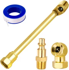 Ltac106b Lumiteco 313088585551 2 Way Connection Air Chuck Set-1/4 Inch Female Npt Closed Ball Heavy