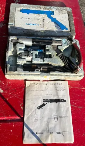 Mdp-1 Marindus Von Arx Pneumatic Needle Scaler Kit With 3 Sets Of Needles And Adpter