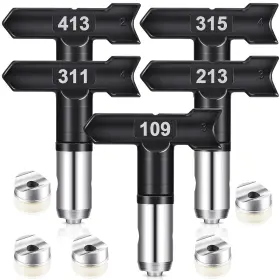 Dd-moxweyeni-304 Moxweyeni 5 Pcs Spray Tips Reversible Tip Airless Nozzles For Paint