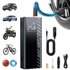 Nanming Inflator-1119 Tire Inflator Portable Air Compressor 150psi Pump For Car Tires 12000mah