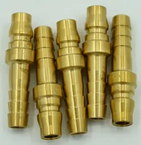 Nitto Kohki 30ph Lot Of 5 Copper Hi-cupla Plug For Hose Connection