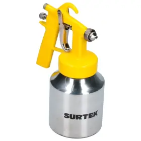 Ppb1 Nobrand Pneumatic Suction Feed Spray Gun Aluminum Cup 50 Psi 33.8 Oz