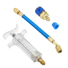 Octoder 600609575468 30ml/1oz Oil And Dye Injector 1/4 Inch Sae Connector Air Compressor Quick Coupler