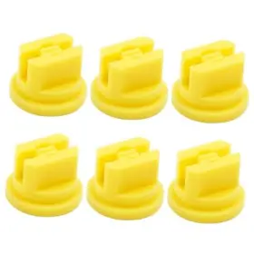 Phituoda Tuor240729-3 6pcs Flat Fan Spray Tip 110 Degree Plastic Nozzle Yellow