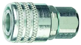 13755 Plews 100 Coupler Push C40 Stl 1/4