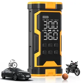 Xm-8025 Pumptiva Tire Inflator Portable Air Compressor 150psi Cordless Pump With Smart Au