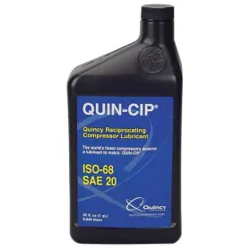 112542q068 Quincy Quin-cip Air Compressor Oil 20 Wt 32 -80 F. Quart Made In Usa #8136-qt