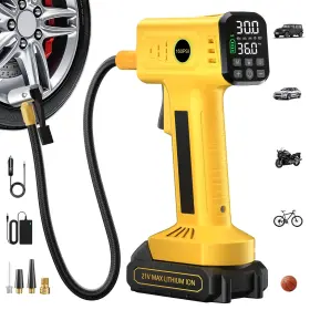 Rafeox Y101 Tire Inflator Portable Air Compressor Fast Inflation 160 Psi Cordless