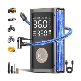 Xm-8023 Ripom Tire Inflator Portable Air Compressor - Fast Inflation Cordless Pump For