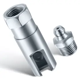 Guns-61 Saillong Grease Gun Coupler With 1/8 Inch Npt Threads Push On Slotted Right