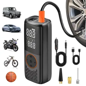 Dab-001 Sayata 20000mah Tire Inflator Portable Air Compressor 150 Psi Auto Shut-off Mini Co