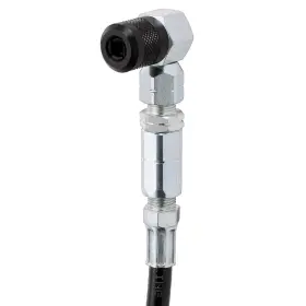 573b287 Slippery Pete 90 Degree Grease Gun Coupler - 18 Inch Flex Hose Threaded Conn