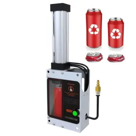 Trt100a Telerabbit 12oz/16oz Pneumatic Can Crusher Aluminum For Recycling Wall Mou
