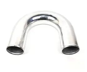 Tenkeauto Ten-ap-180d-3.5 Universal 3.5 Inch Outside Diameter Aluminum Pipe Polished Tube 180 Degree