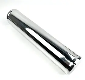 Tmkool Tmk-12l-ap- Universal 12 Inch Length Outside Diameter Aluminum Pipe Polished 3.5 Straight